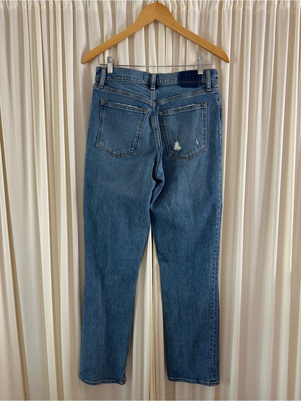 Abercrombie Low Rise 90s Straight Curve Love Jean Crossover Waist Sz 27/4 - Picture 4 of 6